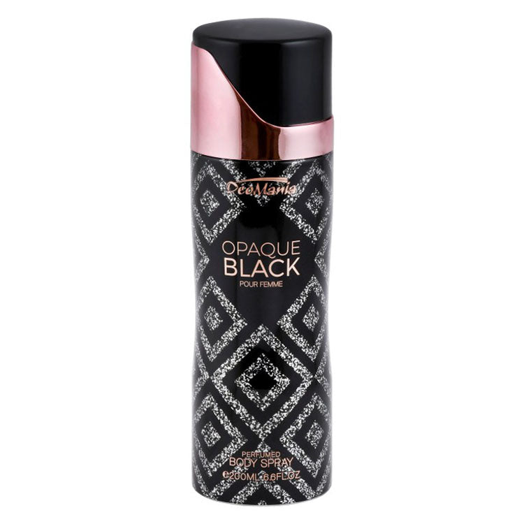 Deomania Opaque Black Perfumed Body Spray