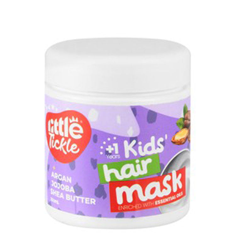 Little Tickle Kids Hair Mask with Argan, Jojoba & Shea Butter (1+ Years) - parabens free, sulfate free, sodium free