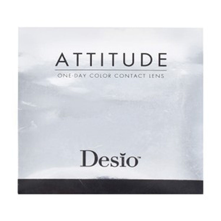 Desio Attitude Sterile One Day Color Contact Lens Romantic Blue 0