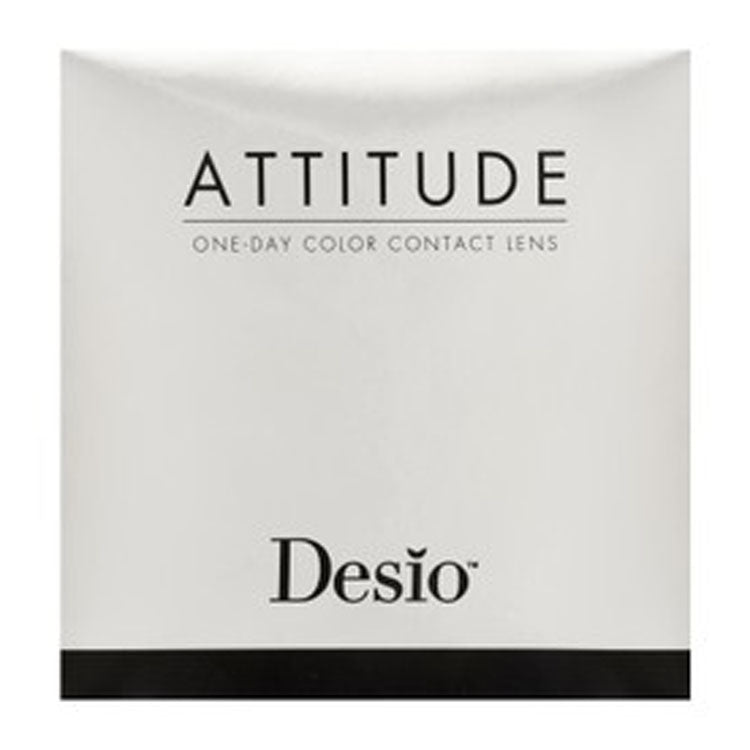 Desio Attitude Sterile One Day Color Contact Lens Rebel Gray 0