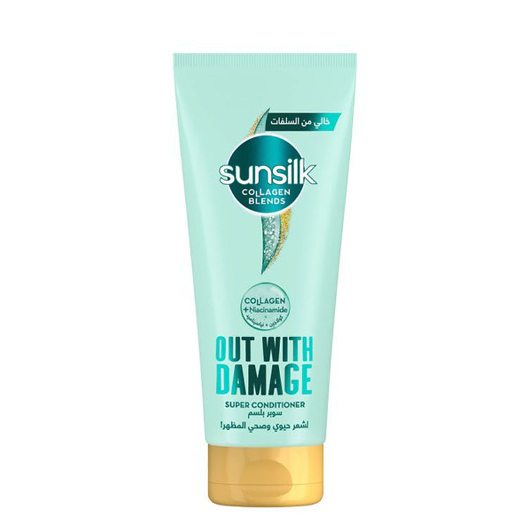 Sunsilk Collagen Blends Out with Damage Conditioner with Collagen & Niacinamide - sulfate free, cruelty free