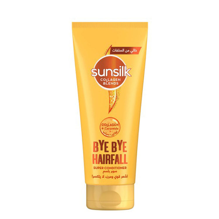 Sunsilk Collagen Blends Bye Bye Hair Fall Conditioner with Collagen & Ceramides - sulfate free, cruelty free