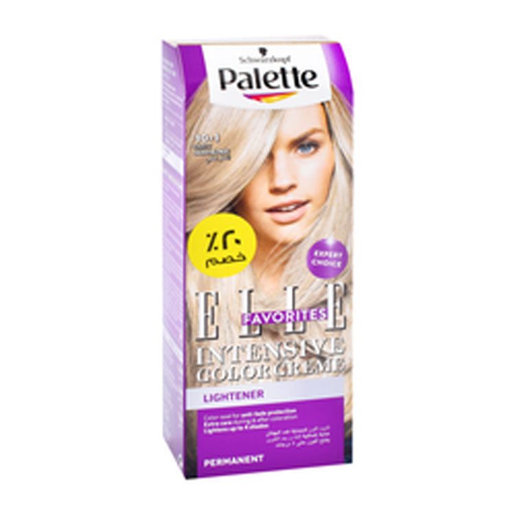 Schwarzkopf Palette Intensive Color Creme Lightener Permanent Hair Dye Arctic Silver Blonde 10-1 (20% Off)