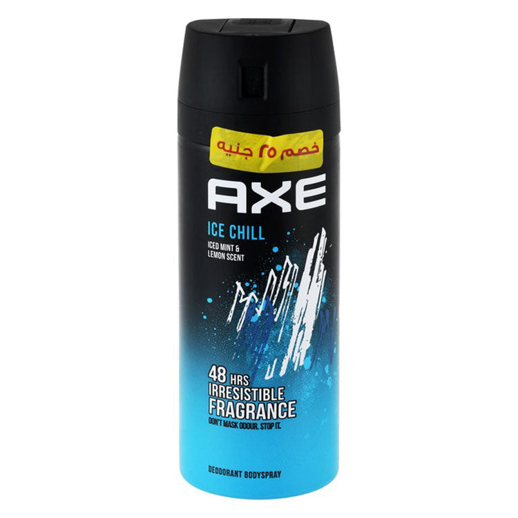 Axe Ice Chill 48H Deodorant Spray Ice Mint & Lemon Scent for Men (-25 EGP)