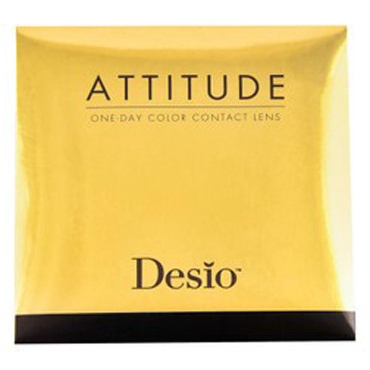 Desio Attitude Sterile One Day Color Contact Lens Irresistible Blue 0