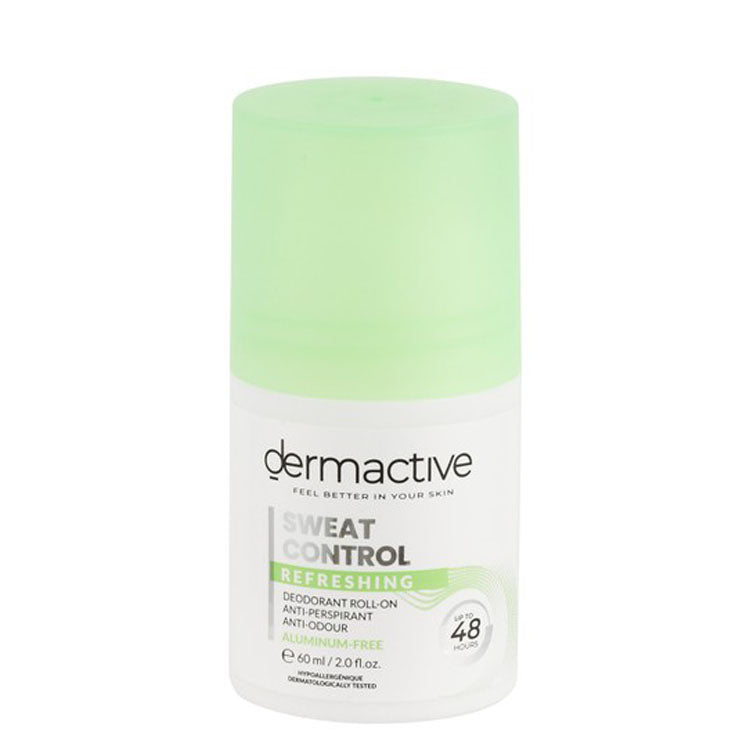 Dermactive Sweat Control Hypoallergenic 48H Refreshing, Anti-Perspirant & Anti-Odor Roll-On Deodorant - aluminum free