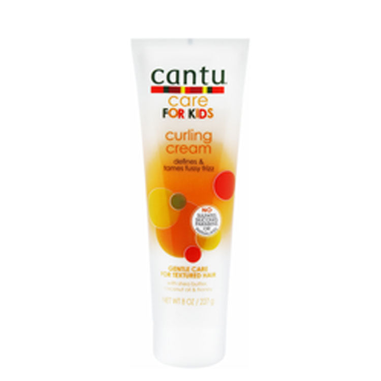Cantu Kids Curling Cream with Shea Butter, Coconut Oil & Honey for Curly, Coily & Wavy Hair - sulfates free, parabens free, silicones free