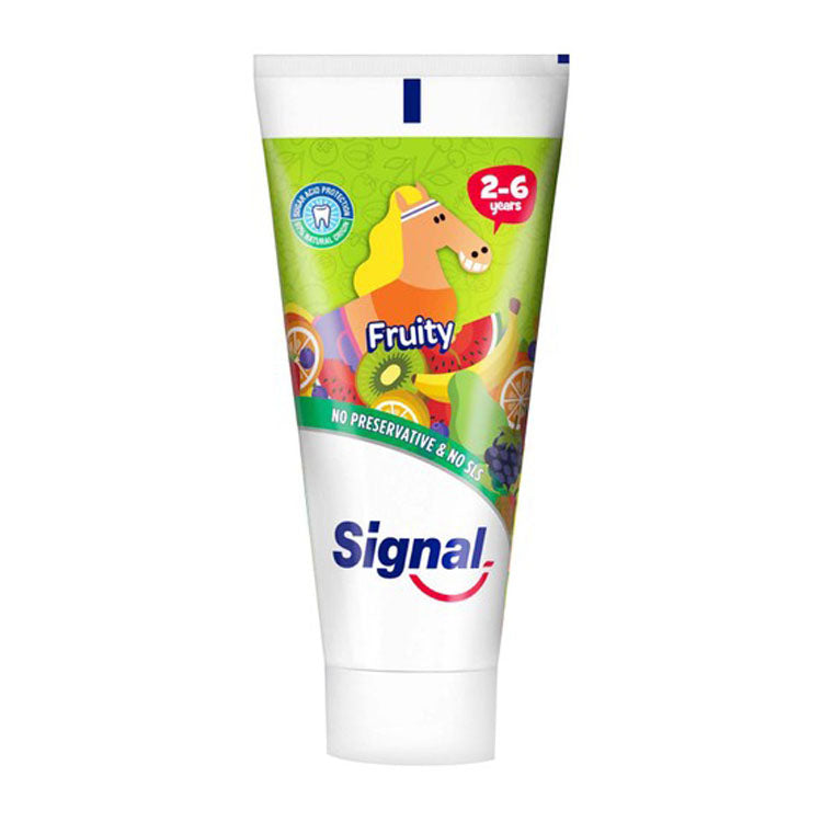 Signal Toothpaste Fruity Flavor for Kids (2-6 Years) - SLS free, preservatives free