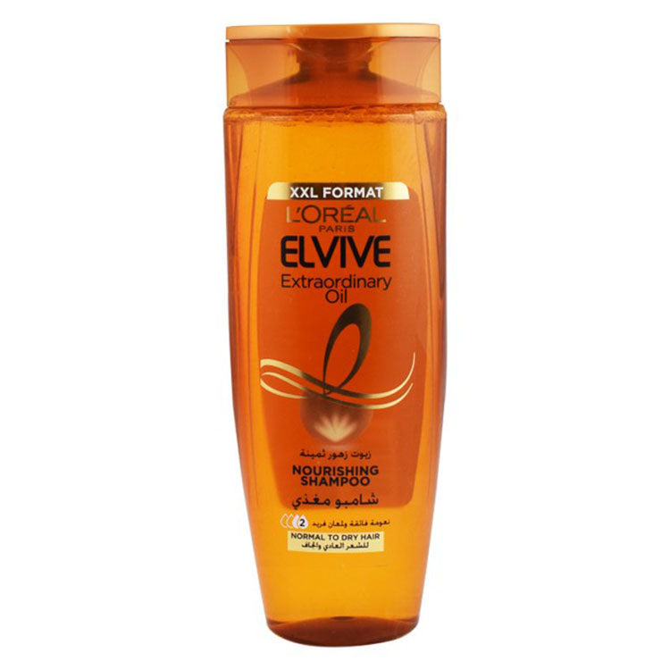 L'Oreal Elvive Extraordinary Oil Nourishing Shampoo with 6 Flower Oils for Normal & Dry Hair