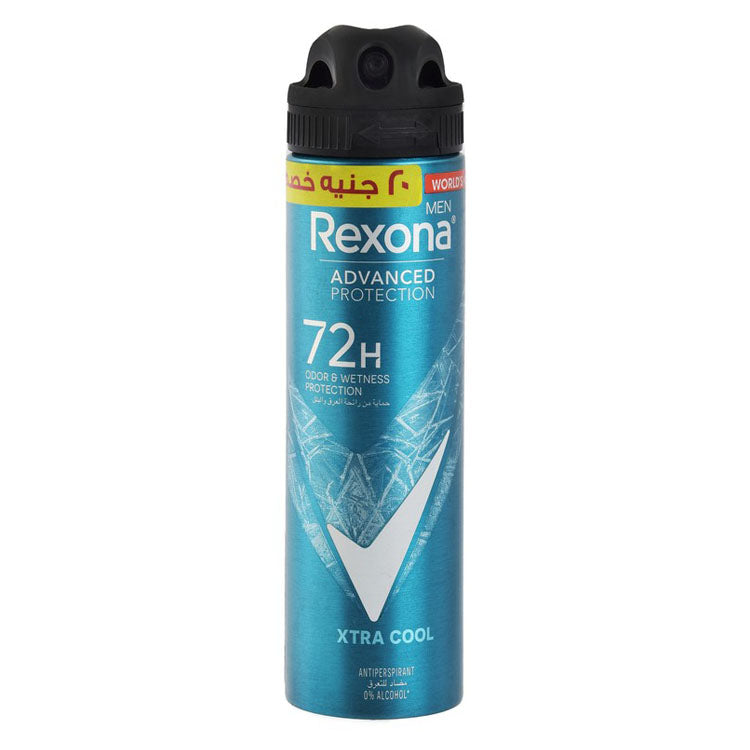 Rexona Men Advanced Protection Xtra Cool 72H Antiperspirant Deodorant Spray (-20 EGP) - alcohol free