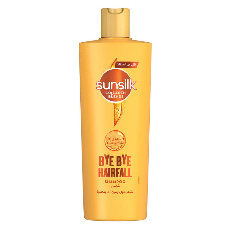Sunsilk Collagen Blends Bye Bye Hair Fall Shampoo with Collagen & Ceramides - sulfate free, cruelty free