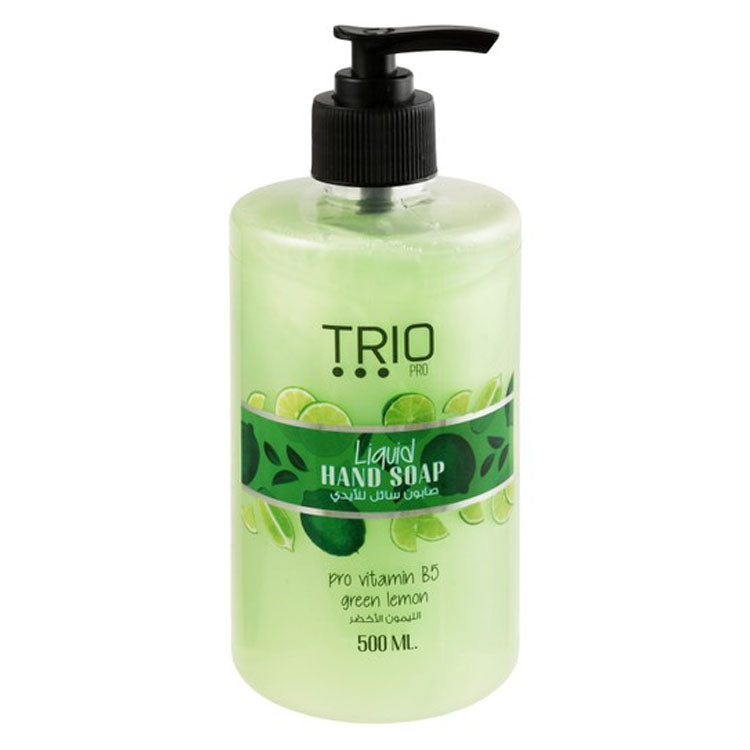 Trio Pro Liquid Hand Soap Green Lemon Scent with Provitamin B5 for All Skin Types
