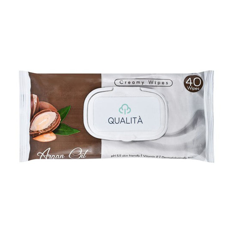 Qualita Wipes with Argan Oil - alcohol free