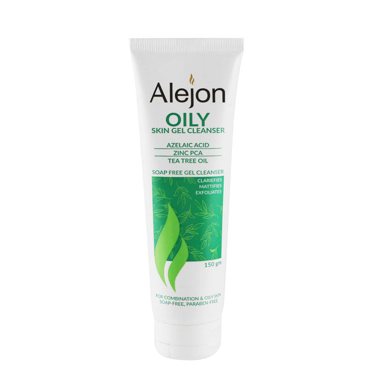 Alejon Clarifying, Mattifying & Exfoliating Gel Facial Cleanser with Azelaic Acid, Zinc PCA & Tea Tree Oil for Oily & Combination Skin - soap free, parabens free