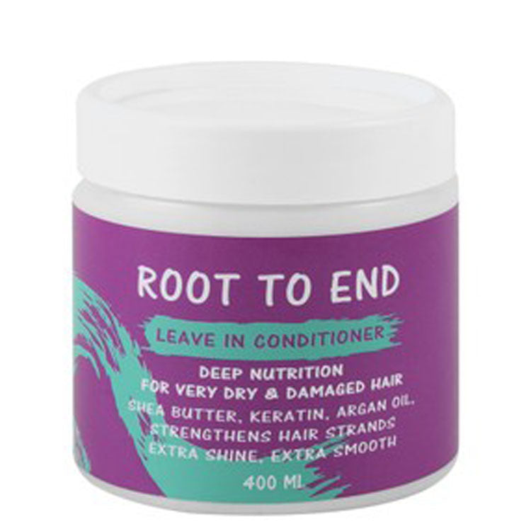 Root To End Deep Nutrition Strengthening, Smoothing & Shining Leave In Conditioner with Shea Butter, Keratin & Argan Oil for Very Dry & Damaged Hair