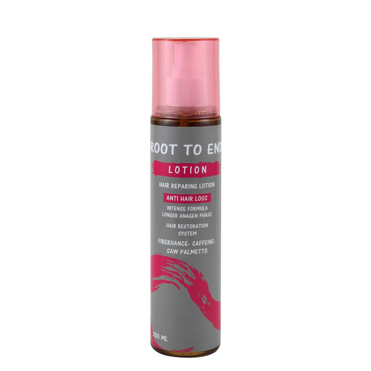Root To End Repairing, Restoring & Anti-Hair Loss Lotion with Caffeine & Saw Palmetto