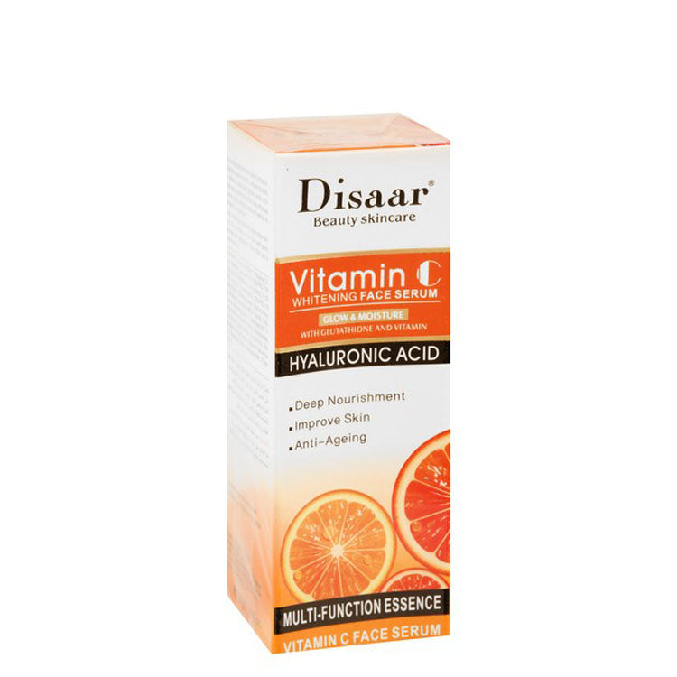 Disaar Organic Anti-Aging, Whitening & Moisturizing Face Serum with Vitamin C, Hyaluronic Acid & Berry Glutathione
