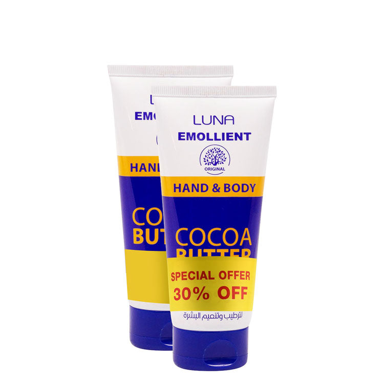 Luna Emollient Hand & Body Cream with Cocoa Butter (30% Off)