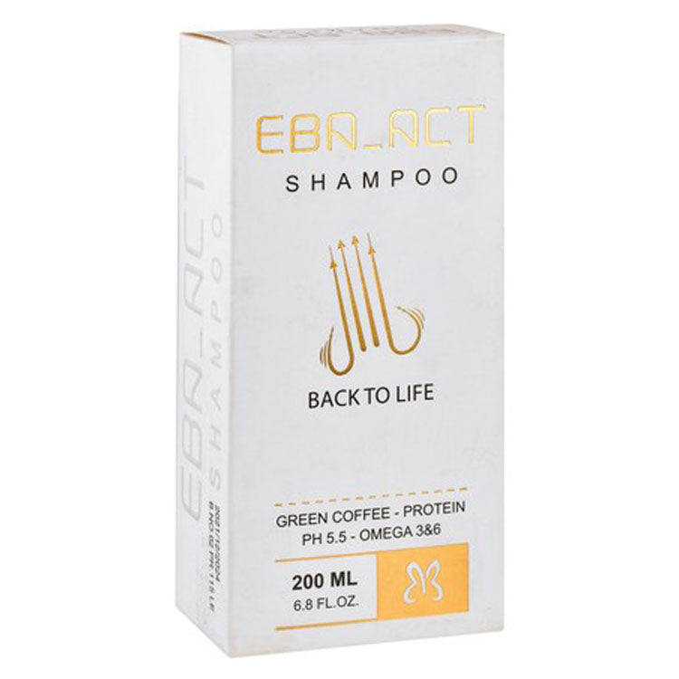 Eba-Act Shampoo with Green Coffee, Protein & Omega 3
