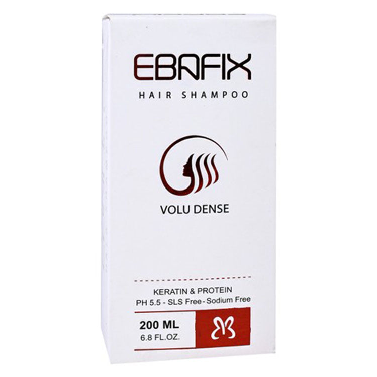 Ebafix Volu Dense Shampoo with Keratin & Protein - SLS free, sodium free