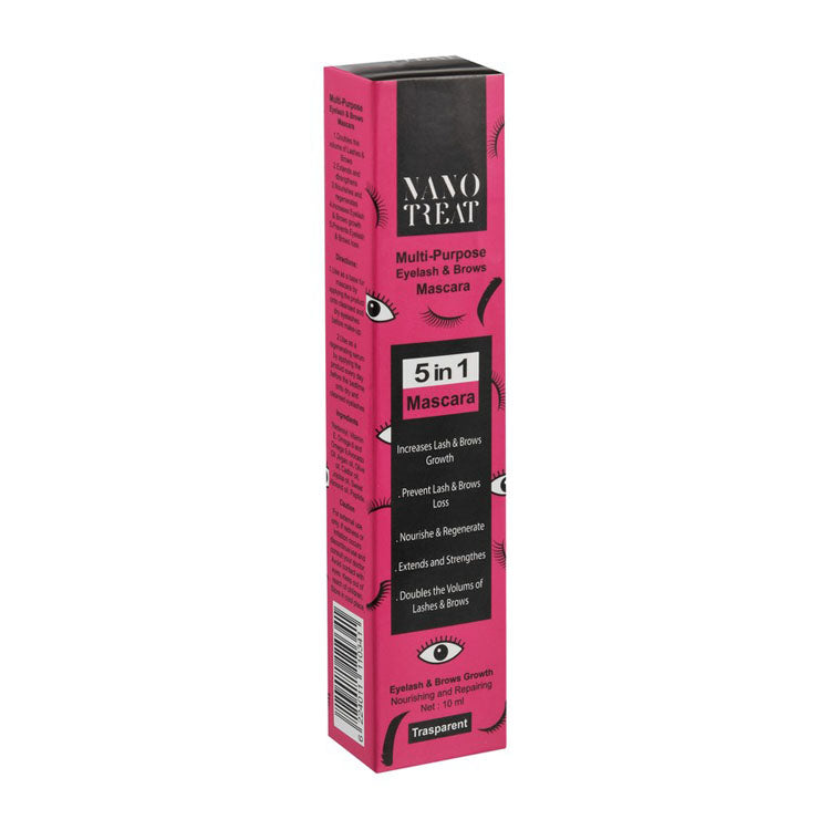 Nano Treat 5in1 Nourishing, Repairing & Strengthening Lashes & Brows Mascara Transparent