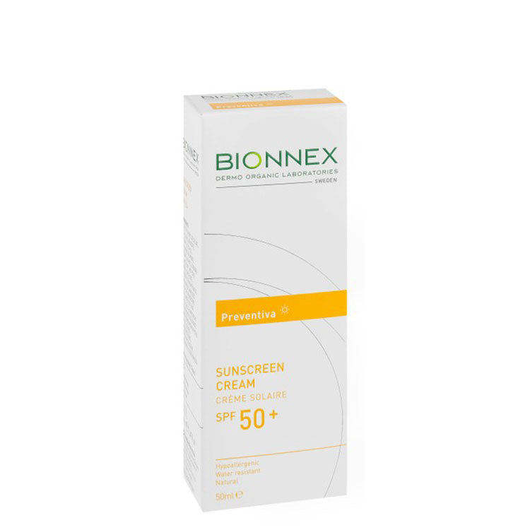 Bionnex Preventiva Organic Hypoallergenic Water-Resistant Face & Body Sunscreen SPF50+ - parabens free, perfume free, dyes free