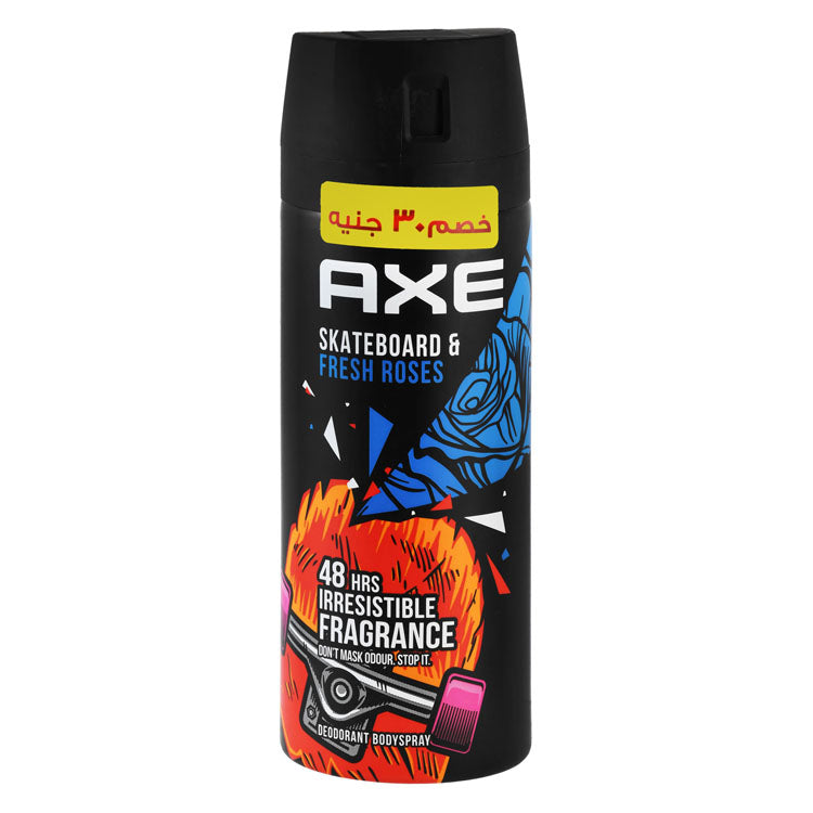 Axe Skateboard & Fresh Roses 48H Deodorant Spray for Men (-30 EGP)