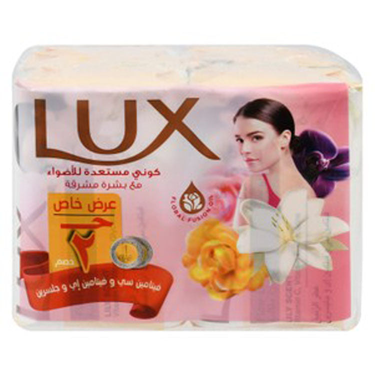 Lux Flawless Skin Soap Bars Lily Scent with Glycerine, Vitamins C & E (-2 EGP)
