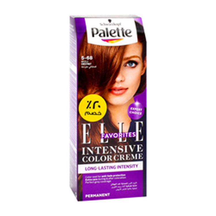 Schwarzkopf Palette Elle Favorites Intensive Color Creme Middle Chestnut 5-68 (20% Off)