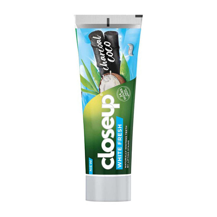Closeup White Fresh Whitening Toothpaste with Charcoal & Coconut