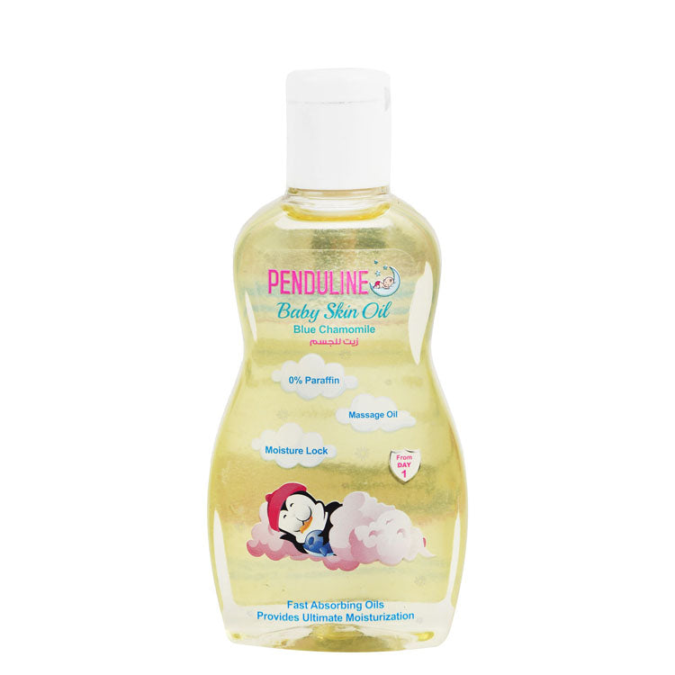 زيت بندولين لترطيب وحماية بشرة الأطفال بالبابونج الأزرق - خالٍ من البارافين