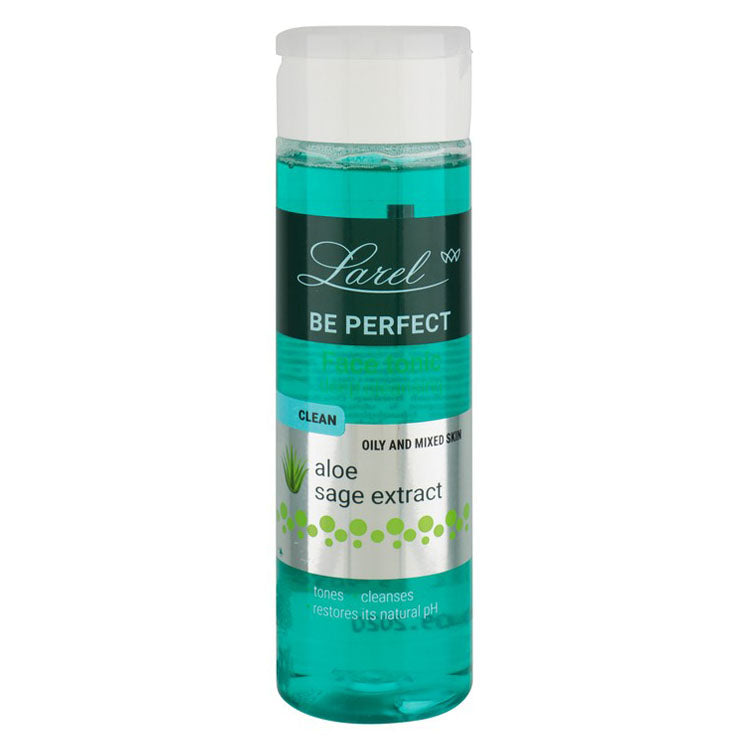 Larel Be Perfect Cleansing Facial Tonic with Aloe & Sage Extract for Oily & Mixed Skin