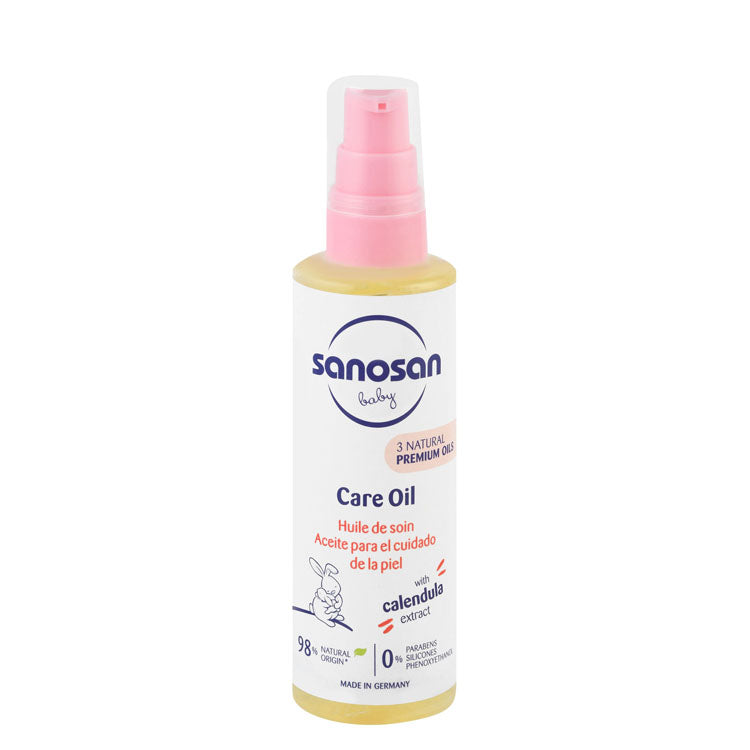 Sanosan Baby Biodegradable Care Oil with Calendula Extract - parabens free, silicones free, phenoxyethanol free