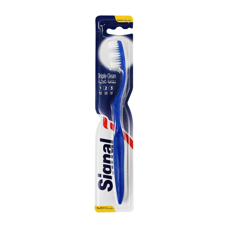 Signal Triple Clean Blue Medium Toothbrush