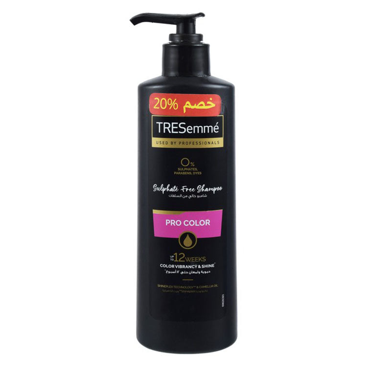 TRESemmé Pro Color Shampoo with Camellia Oil for Colored Hair (20% Off) - sulfates free, parabens free, dyes free