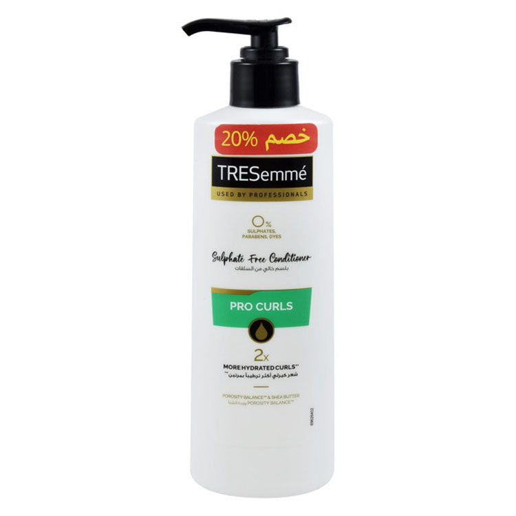 TRESemmé Pro Curls Conditioner with Shea Butter for Curly Hair (20% Off) - sulfates free, parabens free, dyes free