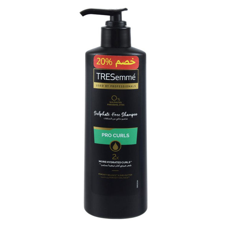 TRESemmé Pro Curls Shampoo with Shea Butter for Curly Hair (20% Off) - sulfates free, parabens free, dyes free