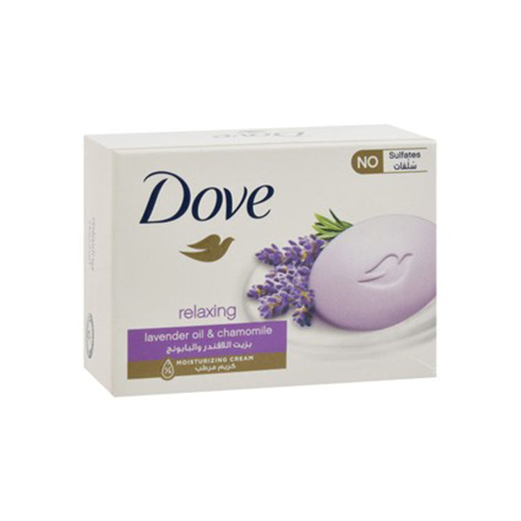 Dove Relaxing Soap Bar Lavender Oil & Chamomile Scent with Moisturizing Cream - sulfate free
