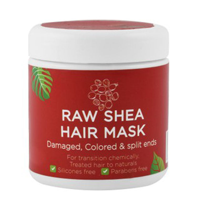 Raw African Mask with Shea Extract for Split Ends, Damaged & Colored Hair - silicones free, parabens free, animal testing free