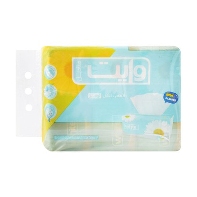 White Large Sterilized Facial Tissues 3ply