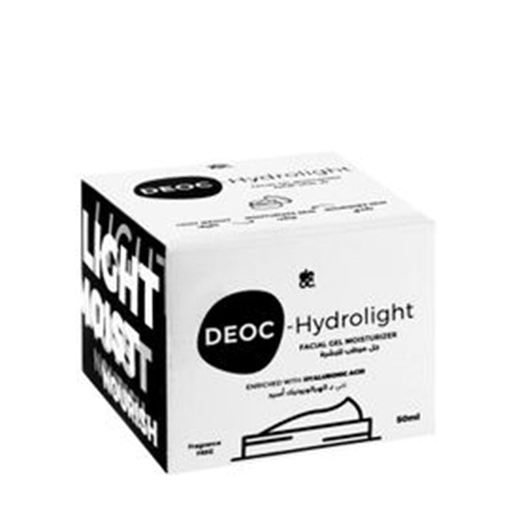Deoc Hydrolight Moisturizing Facial Gel with Hyaluronic Acid - fragrance free