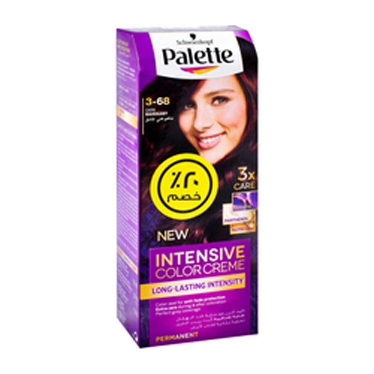 Schwarzkopf Palette Intensive Color Creme Permanent Hair Dye Dark Mahogany 3-68 (20% Off)