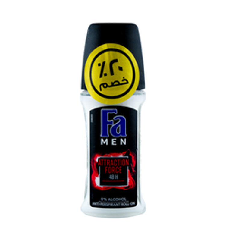 Fa Men Attraction Force Antiperspirant Roll-On Deodorant (20% Off) - alcohol free