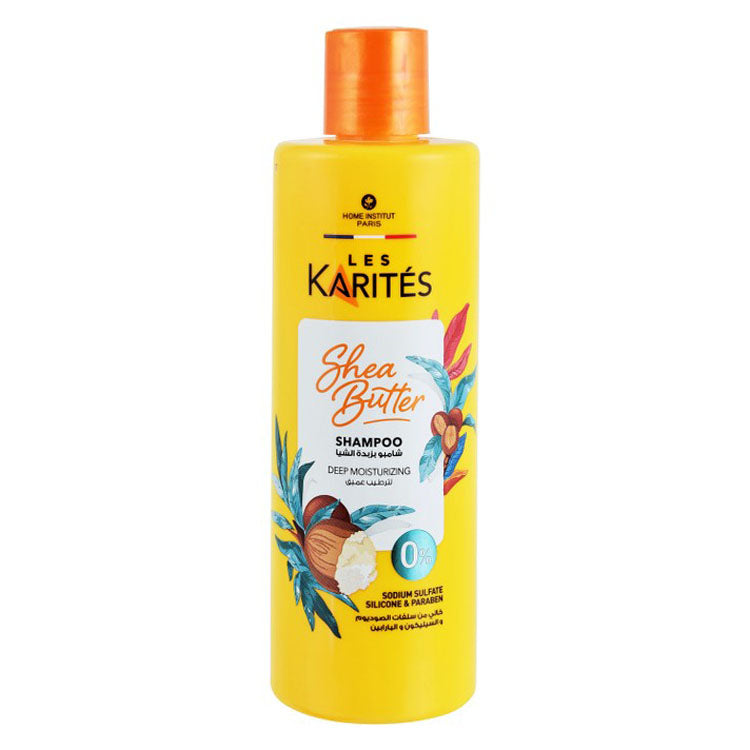 Les Karites Deep Moisturizing Hair Shampoo with Shea Butter - parabens free, silicone free, sodium sulfate free