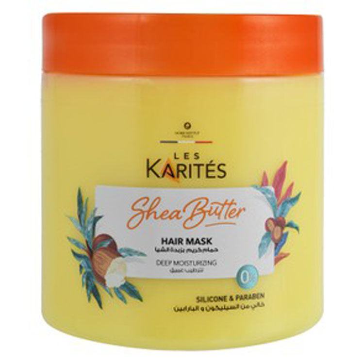 Les Karites Deep Moisturizing Hair Mask with Shea Butter - silicone free, parabens free