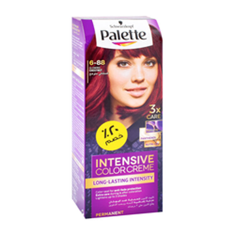 Schwarzkopf Palette Intensive Color Creme Permanent Hair Dye Glowing Chestnut 6-88 (20% Off)