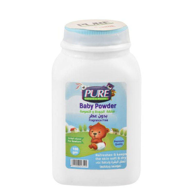 Pure Baby Powder for Newborns - fragrance free