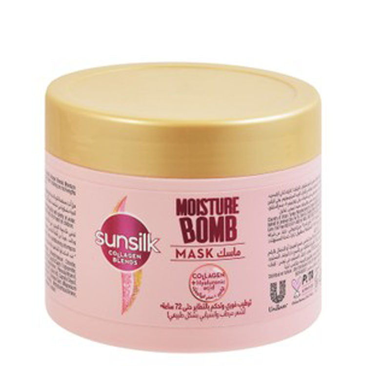 Sunsilk Collagen Blends 72H Moisturizing, Hydrating & Anti-Frizz Bomb Hair Mask with Hyaluronic Acid - animal testing free 220 ml