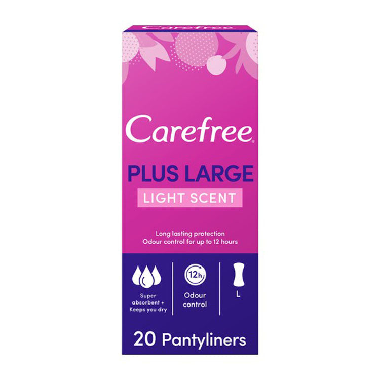 Carefree Plus Large Pantyliners Light  Scent