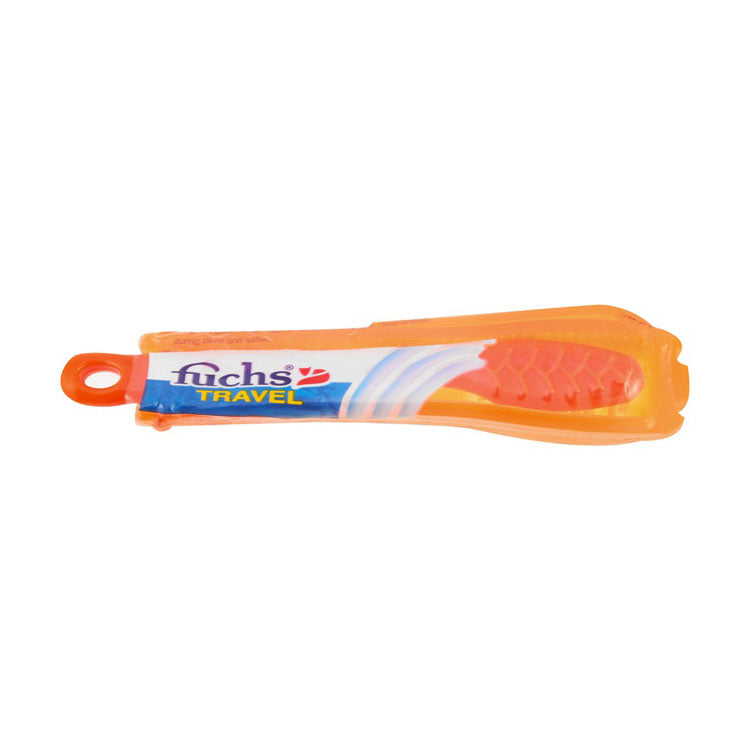 Fuchs Orange Hard Travel Toothbrush